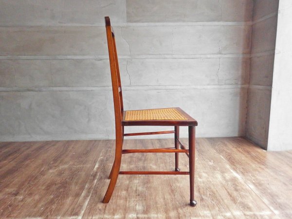 UKビンテージ Vintage ダイニングチェア ラタン 西洋家具 ヨーロピアンアンティ―ク ♪