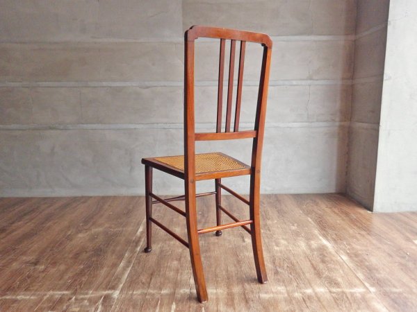 UKビンテージ Vintage ダイニングチェア ラタン 西洋家具 ヨーロピアンアンティ―ク ♪