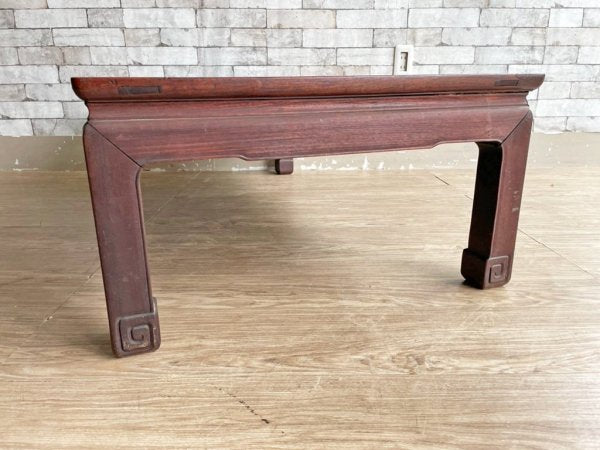 ジャパンビンテージ Japan Vintage 無垢材 ローテーブル 座卓 W119cm 木味 現状品 ●