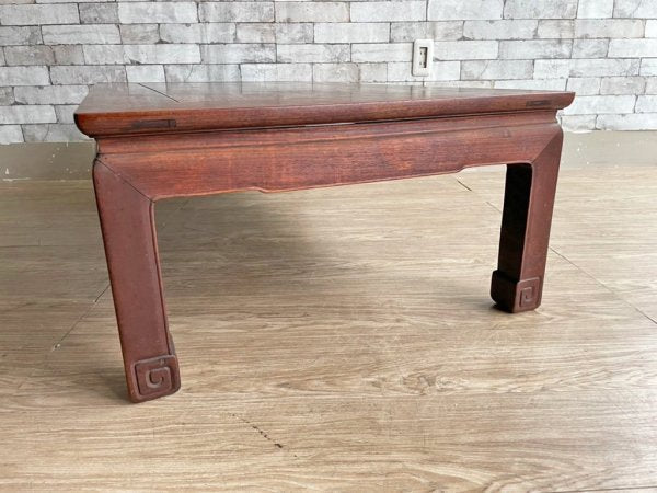 ジャパンビンテージ Japan Vintage 無垢材 ローテーブル 座卓 W119cm 木味 現状品 ●