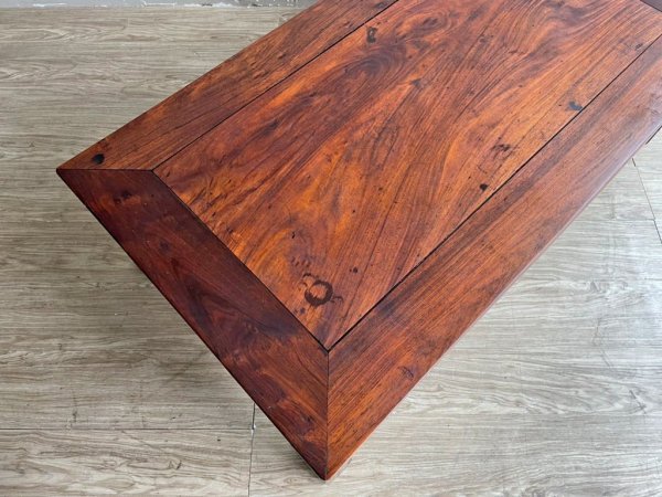 ジャパンビンテージ Japan Vintage 無垢材 ローテーブル 座卓 W119cm 木味 現状品 ●