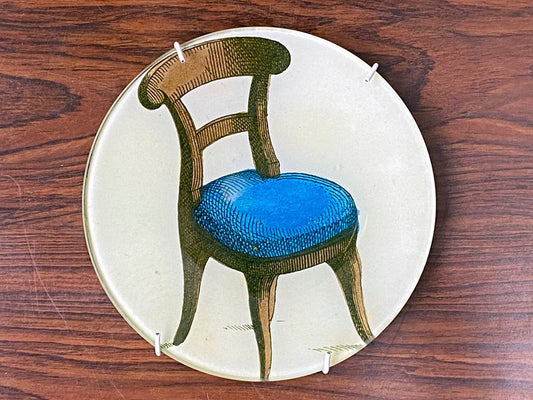 ジョン・デリアン JOHN DERIAN デコパージュプレート アンティークチェア 椅子 飾り皿 ニューヨーク ■