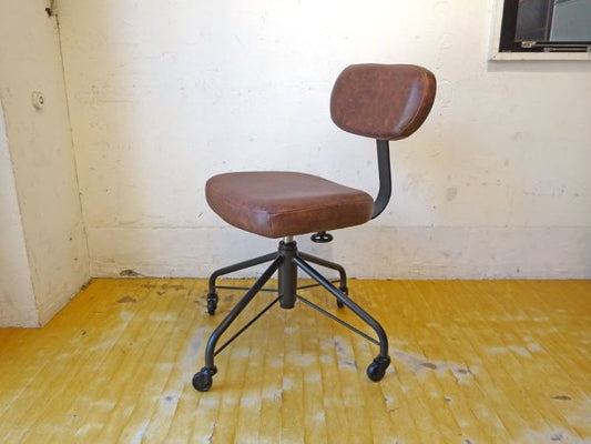 ノットアンティークス Knot antiques ランド オフィス チェア LAND OFFICE CHAIR デスクチェア 鋲打 クラッシュゲート ★