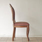 ヨーロピアンクラシカル デザイン European Classical design 木製 ダイニングチェア 猫脚 ファブリック イタリア ロココ調 B ◇