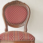 ヨーロピアンクラシカル デザイン European Classical design 木製 ダイニングチェア 猫脚 ファブリック イタリア ロココ調 B ◇