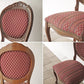 ヨーロピアンクラシカル デザイン European Classical design 木製 ダイニングチェア 猫脚 ファブリック イタリア ロココ調 B ◇