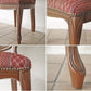 ヨーロピアンクラシカル デザイン European Classical design 木製 ダイニングチェア 猫脚 ファブリック イタリア ロココ調 A ◇