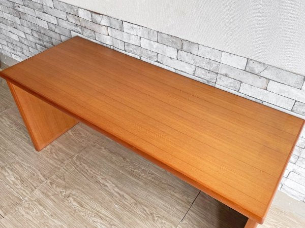 北欧スタイル Scandinavian Style チーク材 デスク ワークテーブル 抽斗1杯 W160cm 大型 国産家具 ●