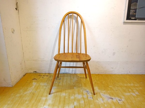 アーコール Ercol ビンテージ クエーカー ダイニングチェア サイドチェア エルム材 ビーチ材 UKビンテージ ★