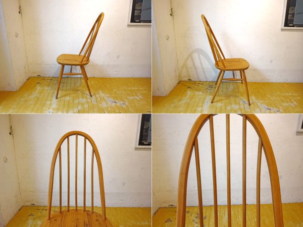 アーコール Ercol ビンテージ クエーカー ダイニングチェア サイドチェア エルム材 ビーチ材 UKビンテージ ★