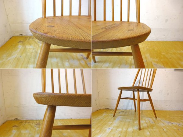 アーコール Ercol ビンテージ クエーカー ダイニングチェア サイドチェア エルム材 ビーチ材 UKビンテージ ★