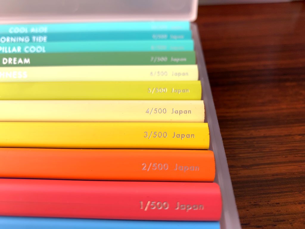 フェリシモ FELISSIMO 500色 色鉛筆セット 500 COLORED PENCILS TOKYO SEEDS 新バージョン ほぼ未開封 定価￥70,200- ■