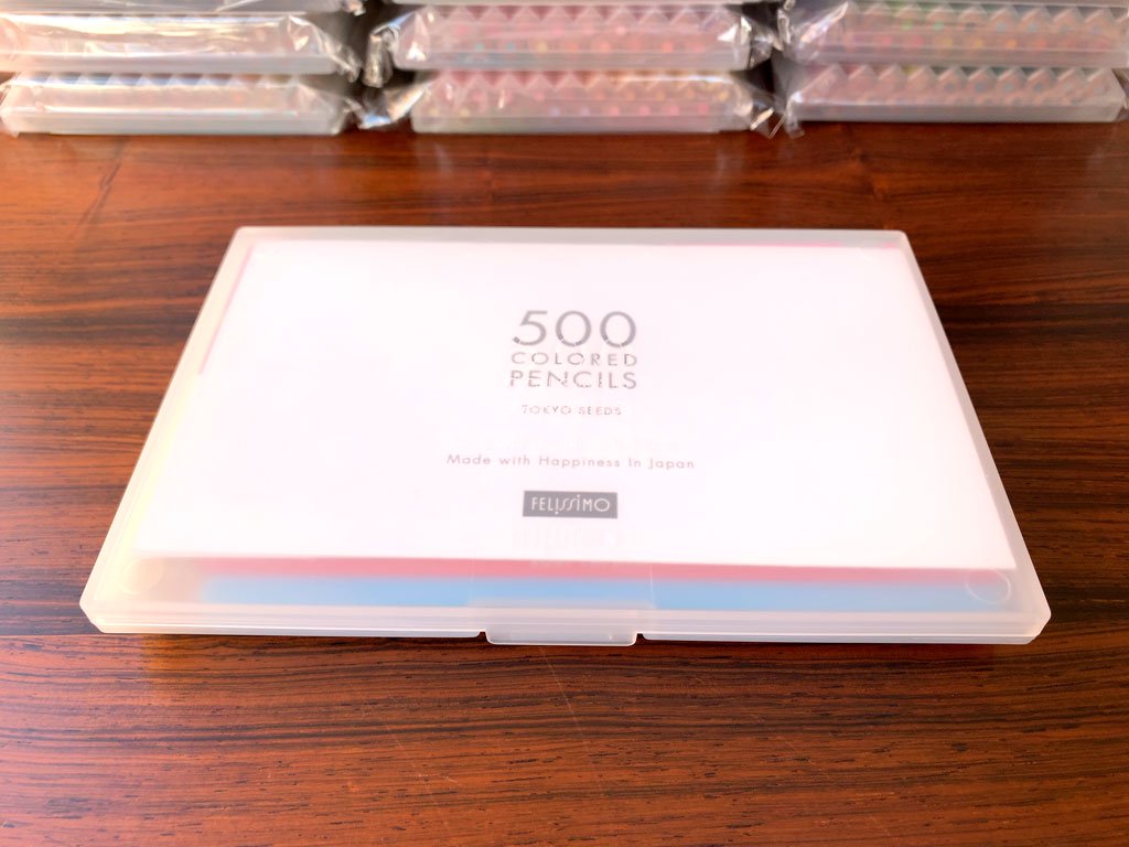 フェリシモ FELISSIMO 500色 色鉛筆セット 500 COLORED PENCILS TOKYO SEEDS 新バージョン ほぼ未開封 定価￥70,200- ■