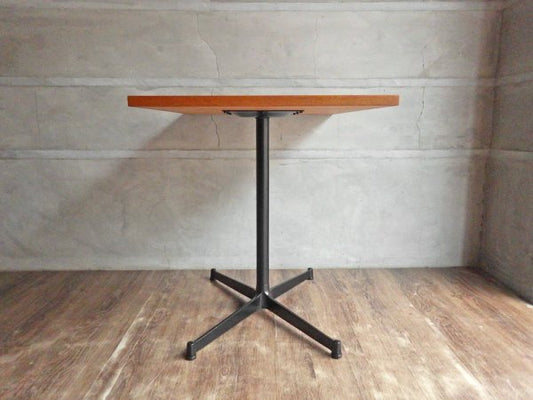 グリニッチ オリジナル ファニチャー greeniche カフェテーブル Cafe Table 800×600 チーク材 オールブラック Xレッグ 定価42,900円 ♪