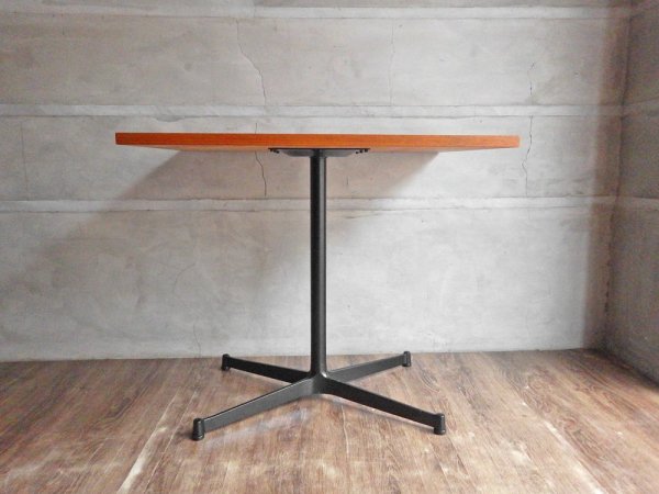 グリニッチ オリジナル ファニチャー greeniche カフェテーブル Cafe Table 800×600 チーク材 オールブラック Xレッグ 定価42,900円 ♪