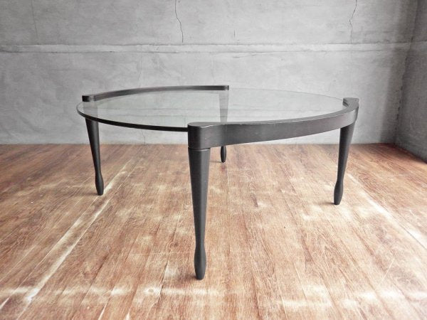 ポラダ Porada ジオット リビングテーブル GIOTTO LIVING TABLE ガラス天板 チェリー材 ウェンジ 廃番カラー アクタス取扱 参考価格152,900円 ♪