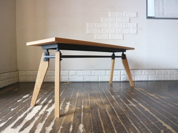 ヒロファニチャー hiro furniture bench003 ベンチ Mサイズ オーク材 アイアン 定価67.100円 ◎