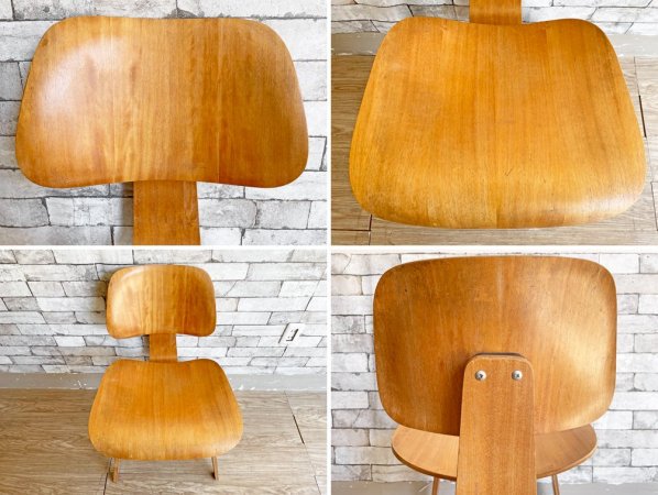 エヴァンス・プロダクツ EVANS PRODUCTS プライウッドダイニングチェア DCW イームズ C&R Eames 1940s ミッドセンチュリー USビンテージ Vintage 希少 ●