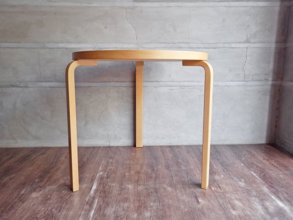 アルテック artek テーブル 90B TABLE 90B ダイニングテーブル バーチ材 ラウンド アルヴァ・アアルト 北欧家具 フィンランド ♪