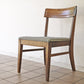 B.P.John Furniture USビンテージ 木製 ダイニングチェア ドットパターン ファブリック 米軍家具 ミッドセンチュリー ◇