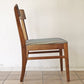 B.P.John Furniture USビンテージ 木製 ダイニングチェア ドットパターン ファブリック 米軍家具 ミッドセンチュリー ◇