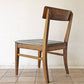 B.P.John Furniture USビンテージ 木製 ダイニングチェア ドットパターン ファブリック 米軍家具 ミッドセンチュリー ◇