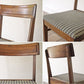 B.P.John Furniture USビンテージ 木製 ダイニングチェア ドットパターン ファブリック 米軍家具 ミッドセンチュリー ◇