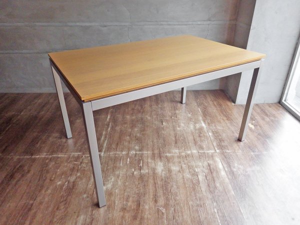 カリガリス Calligaris CS/369 アヴァンギャルド Avantgarde ダイニングテーブル エクステンション 伸長式 アッシュ材 スチール イタリア 廃番 参考定価￥89,000- ♪