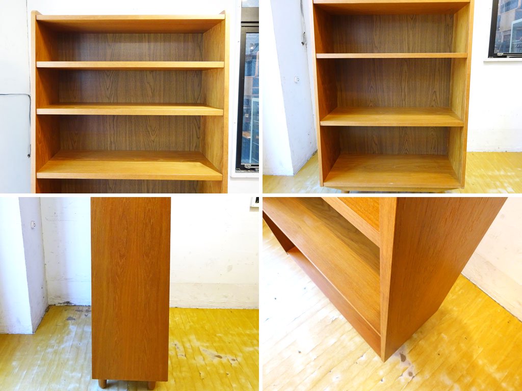 ウニコ unico アルベロ ALBERO チーク材 トール ブックシェルフ Tall Book shelf 北欧ビンテージスタイル Lサイズ 廃盤 ★