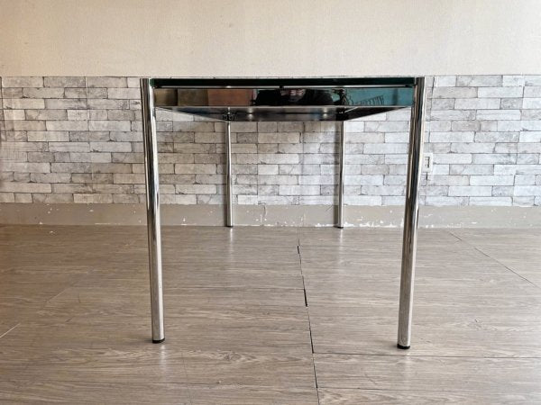 USMモジュラーファニチャー USMハラー テーブル USM Haller Table ガラス ダイニングテーブル W150cm オフィス デスク 現状品 ●