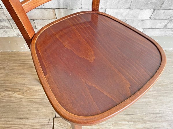 サンコスモ SANCOSMO 木製 ダイニングチェア カフェチェア ダークブラウン ポーランド製 ●