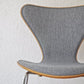 フリッツハンセン Fritz Hansen セブンチェア フロントパティング新品張替品 NC126 グレー アルネ・ヤコブセン Arne Jacobsen デンマーク 北欧家具 B ◇