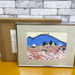 宮田三郎 木版画 浅間山 風景画 額装品 ●