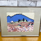 宮田三郎 木版画 浅間山 風景画 額装品 ●