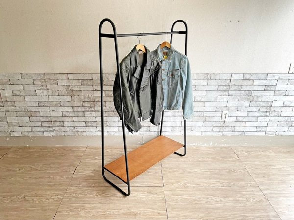 イデー IDEE ポールハンガースタンド PAUL HANGER STAND アントンブラウン Anton brown ハンガーラック W90cm シェルフ付 定価￥25,000- ●