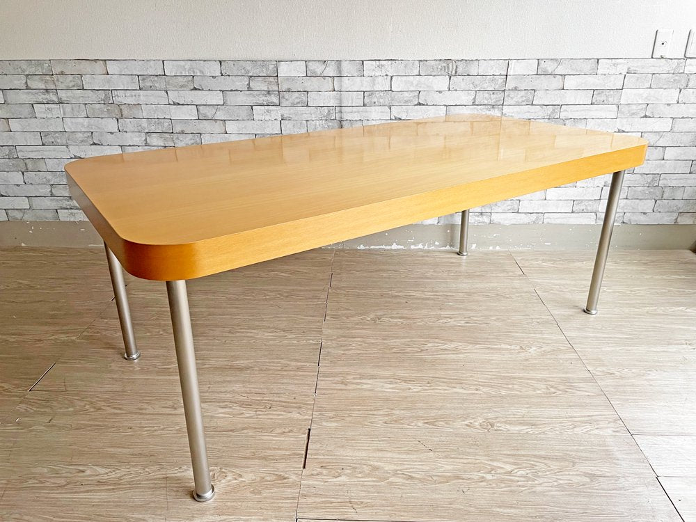 IDC OTSUKA 大塚家具 MD-1 ダイニングテーブル Modern Design Furniture Series W180cm バーチ材 スチールレッグ ●