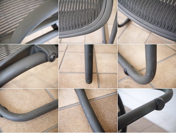 ハーマンミラー Herman Miller アーロン サイドチェア Aeron Side Chair クラシック カーボン ゲストチェア カンチレバー廃盤 定価：\100,440- ◇