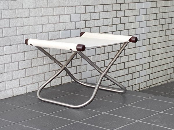 ニーチェア エックス Ny chair X フォールディングチェア ラウンジチェア ホワイト オットマン付き 新居猛 MoMA ■