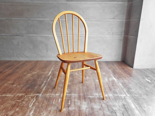 アーコール Ercol フープバックチェア スポークバックチェア ダイニングチェア エルム材 UKビンテージ 英国家具 ♪