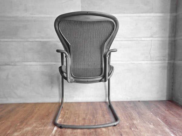 ハーマンミラー Herman Miller アーロン サイドチェア Aeron Side Chair クラシック カーボン ゲストチェア カンチレバー廃盤 定価：\100,440- ♪