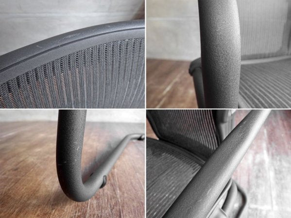 ハーマンミラー Herman Miller アーロン サイドチェア Aeron Side Chair クラシック カーボン ゲストチェア カンチレバー廃盤 定価：\100,440- ♪