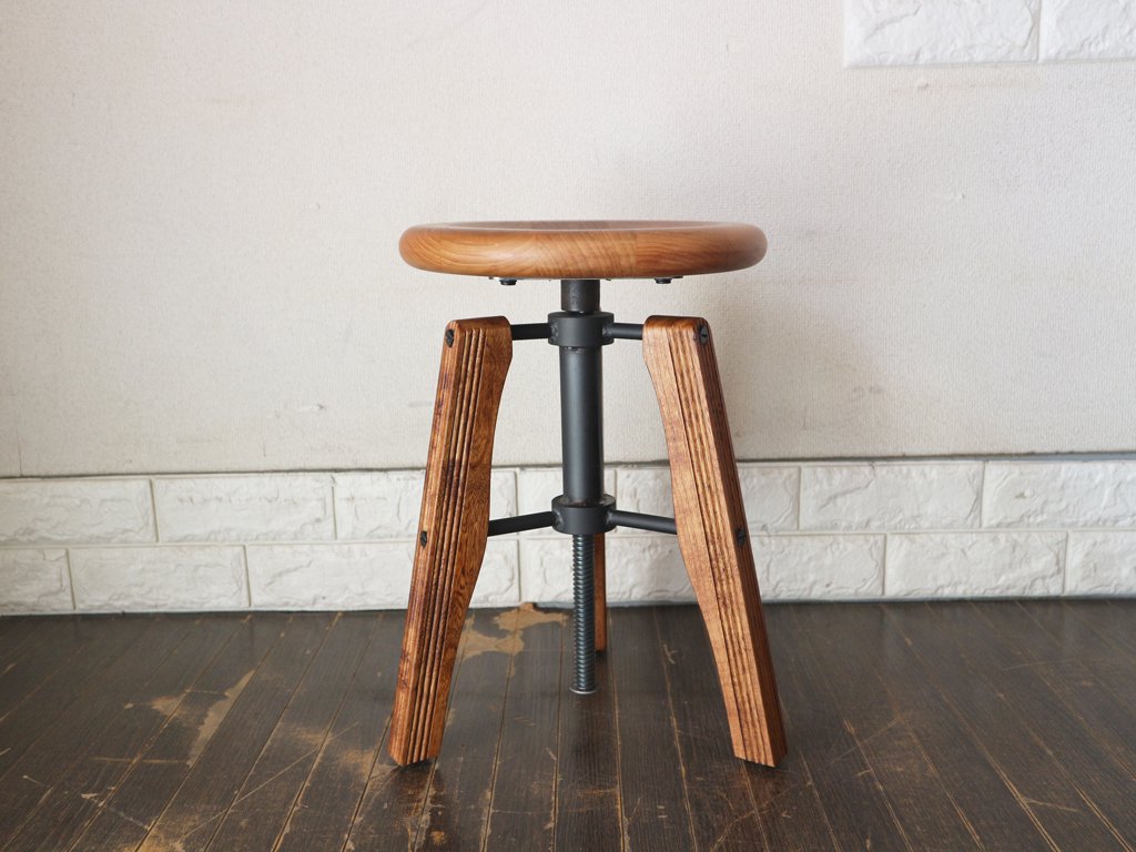 アクメ ファニチャー ACME FURNITURE アーヴィン スツール IRVIN STOOL LOW ハックベリー×アイアン インダストリアル  ◎