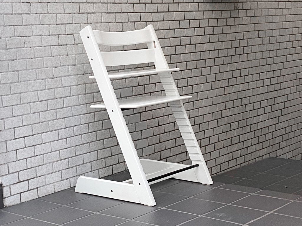 ストッケ STOKKE トリップトラップ TRIPP TRAPP ベビーチェア キッズチェア ホワイト S/N4～ 北欧 ノルウェー ■