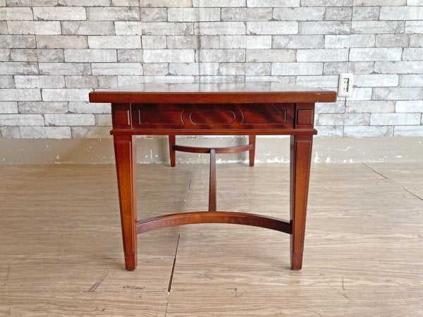 クラシカルデザイン Classical マホガニー材 ローテーブル センターテーブル W120 ●
