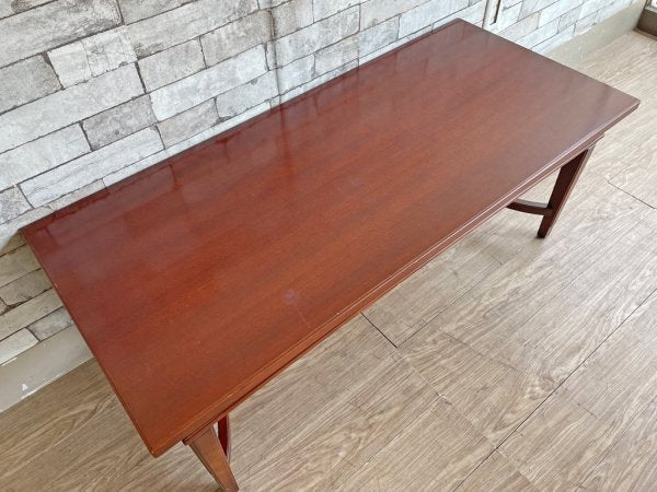 クラシカルデザイン Classical マホガニー材 ローテーブル センターテーブル W120 ●
