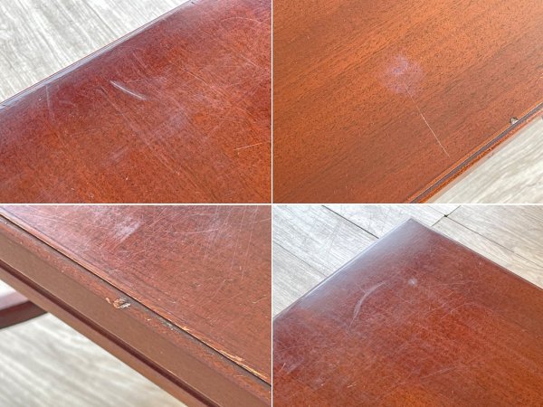 クラシカルデザイン Classical マホガニー材 ローテーブル センターテーブル W120 ●
