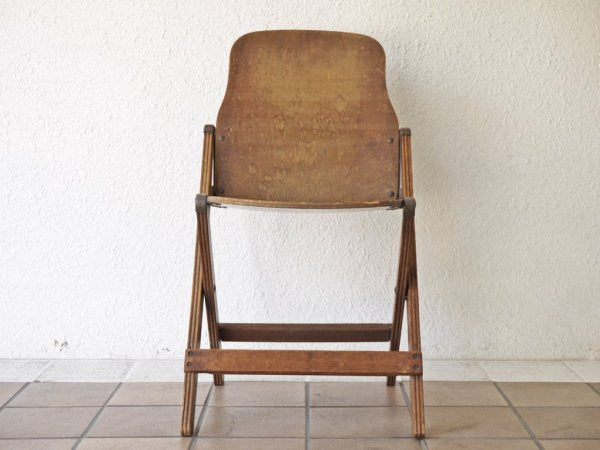 アメリカンシーティングカンパニー AMERICAN SEATING COMPANY フォールディングチェア  折り畳み USビンテージ インダストリアル ◇