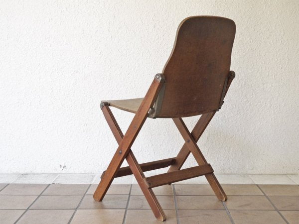 アメリカンシーティングカンパニー AMERICAN SEATING COMPANY フォールディングチェア  折り畳み USビンテージ インダストリアル ◇