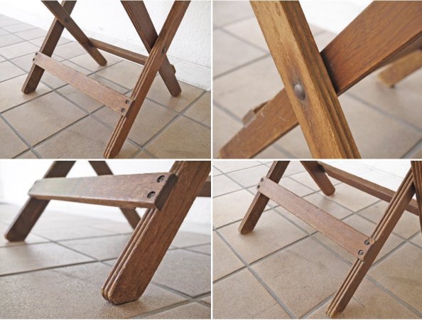 アメリカンシーティングカンパニー AMERICAN SEATING COMPANY フォールディングチェア  折り畳み USビンテージ インダストリアル ◇