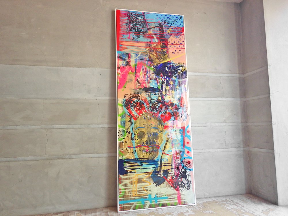 シェーン ボーデン SHANE BOWDEN 特大アート  アートパネル ウォールアート シルクスクリーン インテリア ポップアート 78.5 × 206 cm ♪